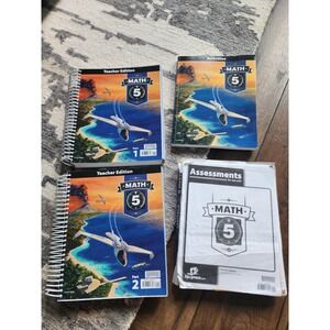 BJU Press Math 5 Fourth Edition Homeschool Curriculum Teacher Edition Activities